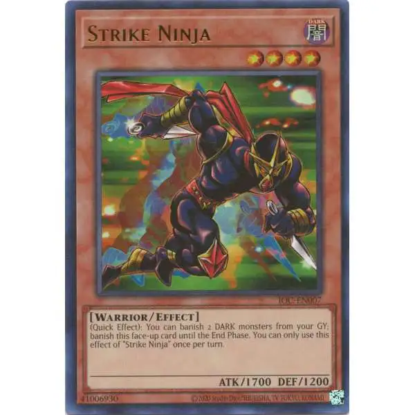 YuGiOh Trading Card Game Invasion of Chaos 25th Anniversary Ultra Rare Strike Ninja IOC-EN007