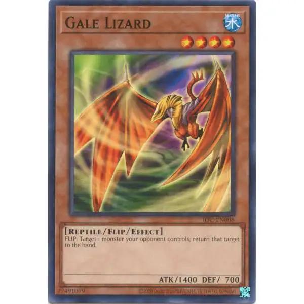 YuGiOh Trading Card Game Invasion of Chaos 25th Anniversary Common Gale Lizard IOC-EN008
