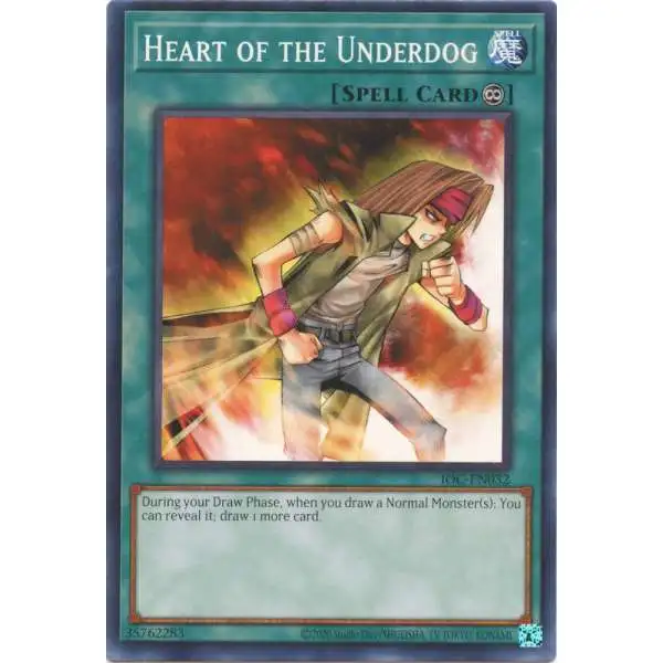 YuGiOh Trading Card Game Invasion of Chaos 25th Anniversary Common Heart of the Underdog IOC-EN032