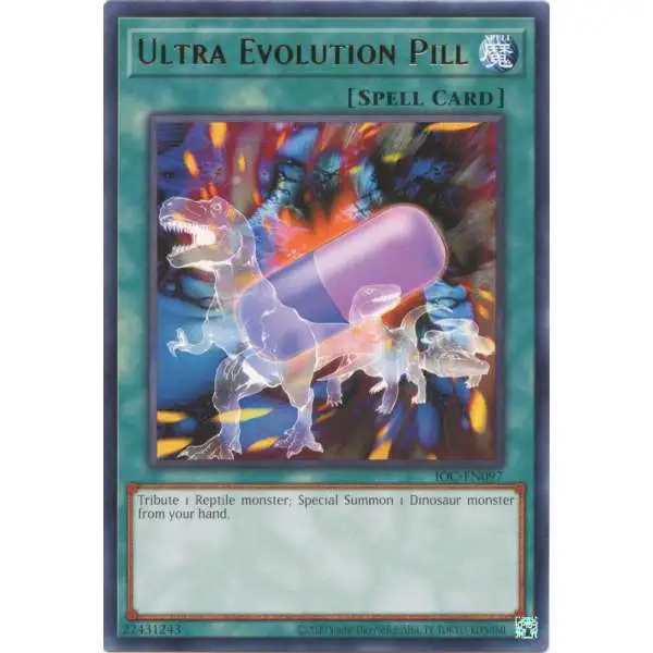YuGiOh Trading Card Game Invasion of Chaos 25th Anniversary Rare Ultra Evolution Pill IOC-EN097