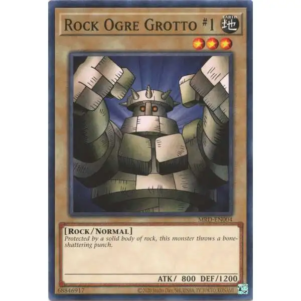 YuGiOh Trading Card Game Metal Raiders 25th Anniversary Common Rock Ogre Grotto #1 MRD-EN004