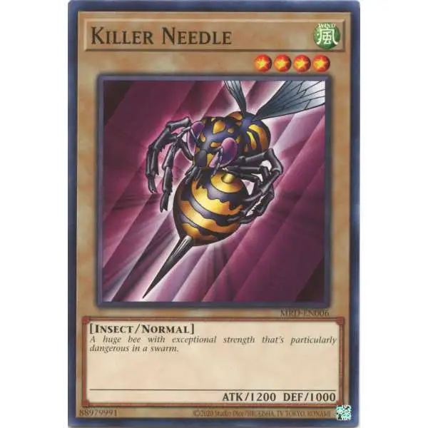 YuGiOh Trading Card Game Metal Raiders 25th Anniversary Common Killer Needle MRD-EN006