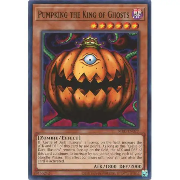 YuGiOh Trading Card Game Metal Raiders 25th Anniversary Common Pumpking the King of Ghosts MRD-EN079
