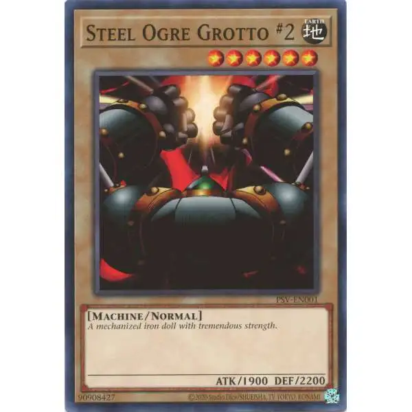 YuGiOh Trading Card Game Pharaoh's Servant 25th Anniversary Common Steel Ogre Grotto #2 PSV-EN001