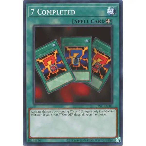 YuGiOh Trading Card Game Pharaoh's Servant 25th Anniversary Common 7 Completed PSV-EN004