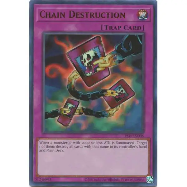 YuGiOh Trading Card Game Pharaoh's Servant 25th Anniversary Ultra Rare Chain Destruction PSV-EN006