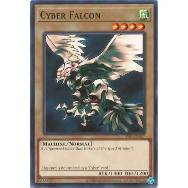 YuGiOh Trading Card Game Pharaoh's Servant 25th Anniversary Common Cyber Falcon PSV-EN047