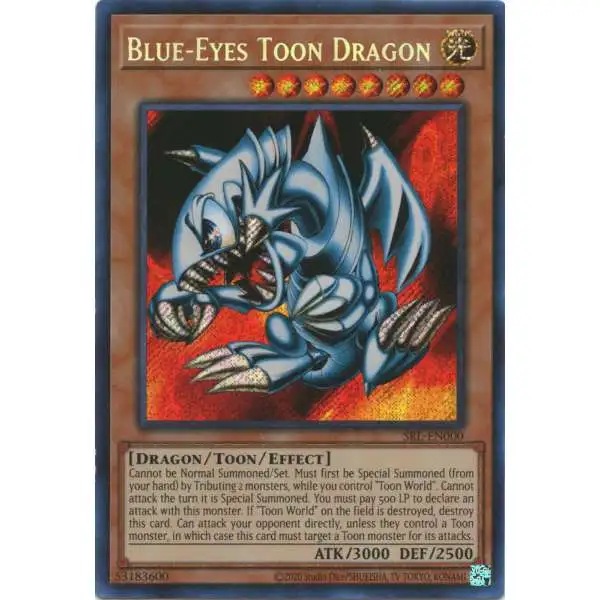 YuGiOh Magic Ruler Single Card Secret Rare Blue-Eyes Toon Dragon MRL ...