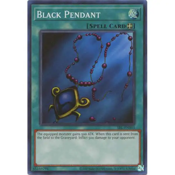 YuGiOh Trading Card Game Spell Ruler 25th Anniversary Super Rare Black Pendant SRL-EN003