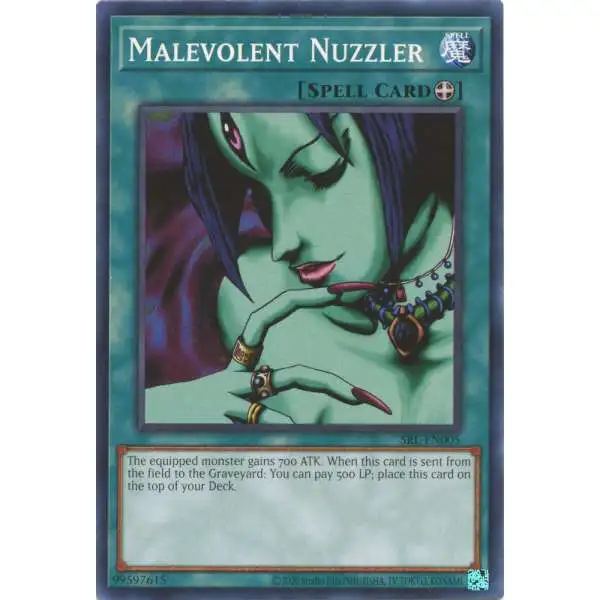 YuGiOh Trading Card Game Spell Ruler 25th Anniversary Common Malevolent Nuzzler SRL-EN005