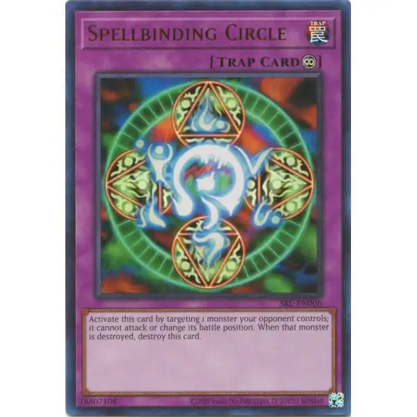 YuGiOh Trading Card Game Spell Ruler 25th Anniversary Ultra Rare Spellbinding Circle SRL-EN006