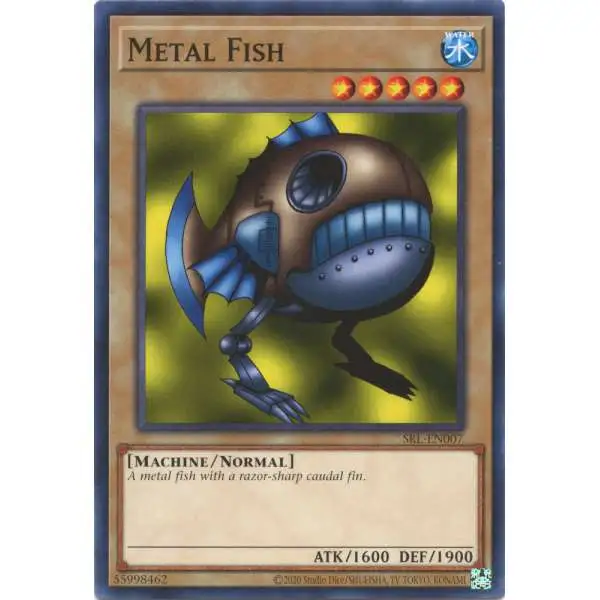 YuGiOh Trading Card Game Spell Ruler 25th Anniversary Common Metal Fish SRL-EN007