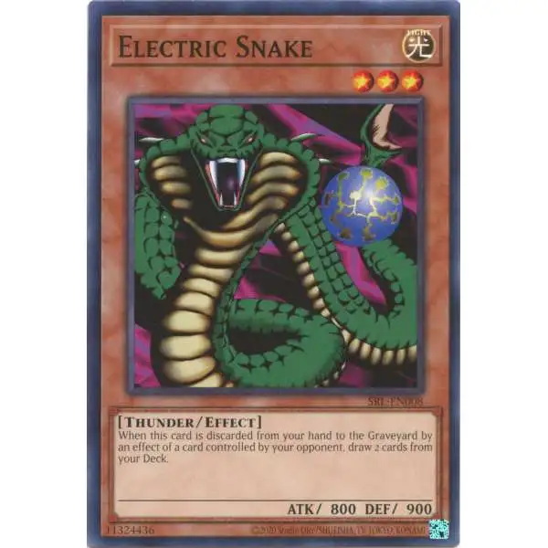 YuGiOh Trading Card Game Spell Ruler 25th Anniversary Common Electric Snake SRL-EN008