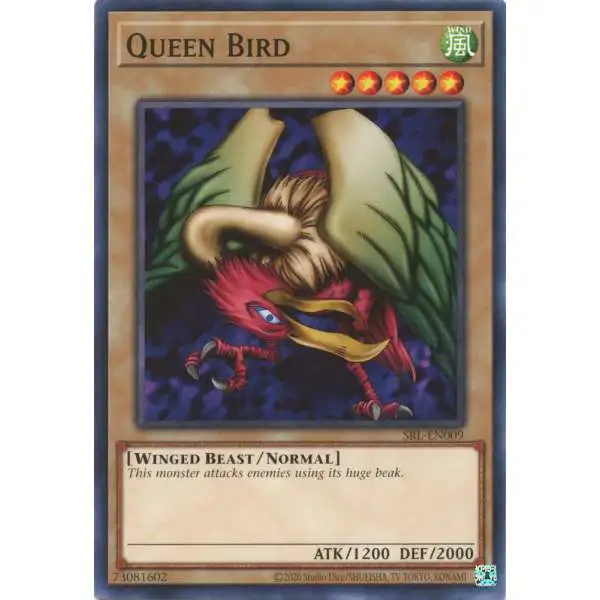 YuGiOh Trading Card Game Spell Ruler 25th Anniversary Common Queen Bird SRL-EN009