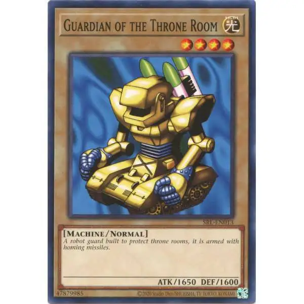 YuGiOh Trading Card Game Spell Ruler 25th Anniversary Common Guardian of the Throne Room SRL-EN013
