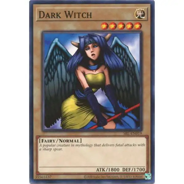 YuGiOh Trading Card Game Spell Ruler 25th Anniversary Common Dark Witch SRL-EN019