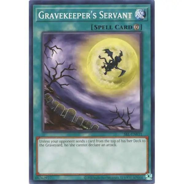YuGiOh Trading Card Game Spell Ruler 25th Anniversary Common Gravekeeper's Servant SRL-EN031