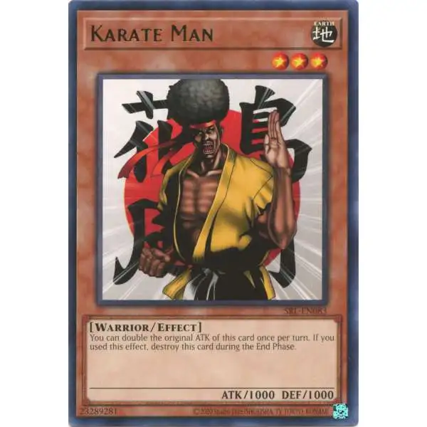 YuGiOh Trading Card Game Spell Ruler 25th Anniversary Rare Karate Man SRL-EN083