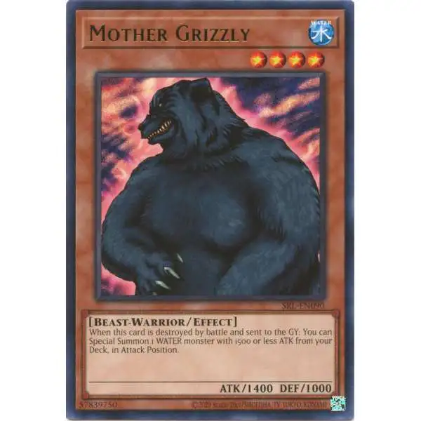 YuGiOh Trading Card Game Spell Ruler 25th Anniversary Rare Mother Grizzly SRL-EN090