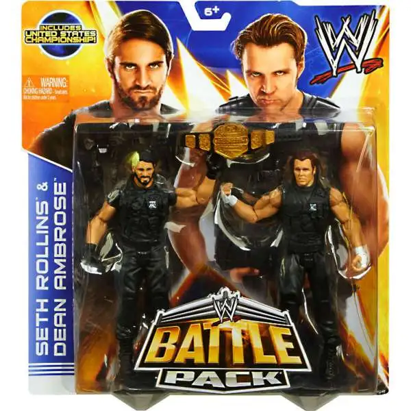 WWE Wrestling Battle Pack Series 26 Seth Rollins & Dean Ambrose Action Figure 2-Pack [United States Championship]
