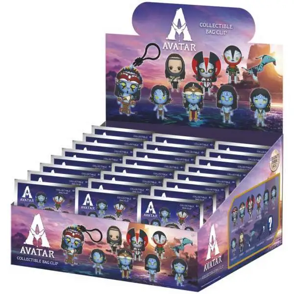 3D Figural Foam Bag Clip Avatar: Fire and Ash Series 1 Mystery Box [24 Packs]