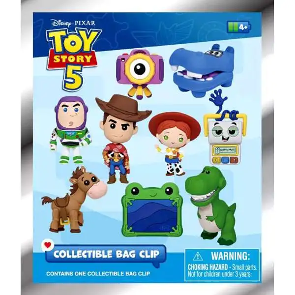 Disney 3D Figural Foam Bag Clip Toy Story 5 Series 1 Mystery Pack [1 RANDOM Figure]
