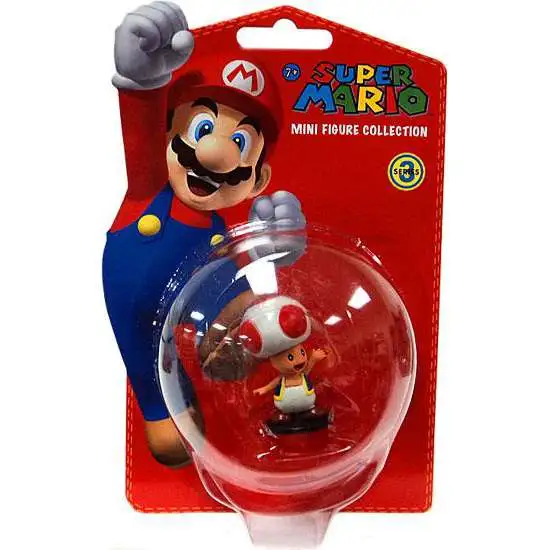 Super Mario Bros Series 3 Toad 2-Inch Vinyl Mini Figure [Damaged Package]