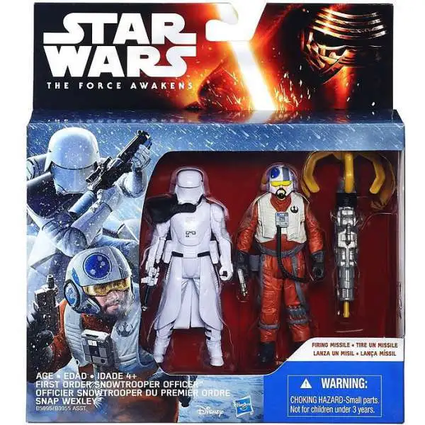 Star Wars The Force Awakens Snap Wexley & Snowtrooper Officer Action Figure 2-Pack