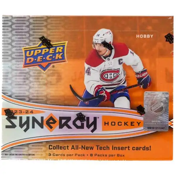 NHL Upper Deck 2023-24 Synergy Hockey Trading Card HOBBY Box [8 Packs, 3 Cards Per Pack]