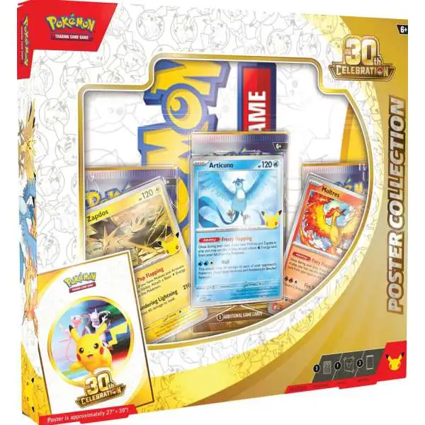 Pokemon 30th Anniversary Celebration Poster Collection 3 Booster