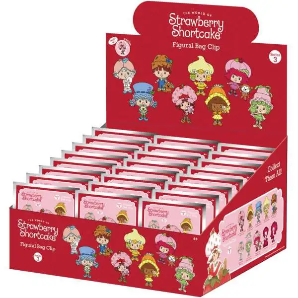 3D Figural Foam Bag Clip Strawberry Shortcake Series 3 Mystery Box [24 Packs] (Pre-Order ships March)
