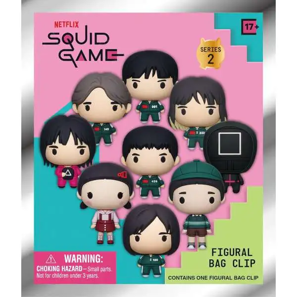 3D Figural Bag Clip Squid Game Series 2 Mystery Pack [1 RANDOM Figure]