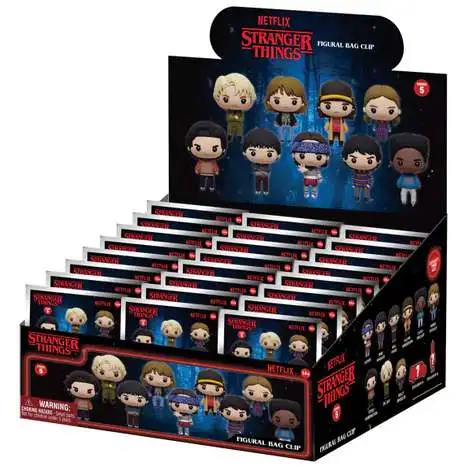 3D Figural Foam Bag Clip Stranger Things Series 5 Mystery Box [24 Packs]