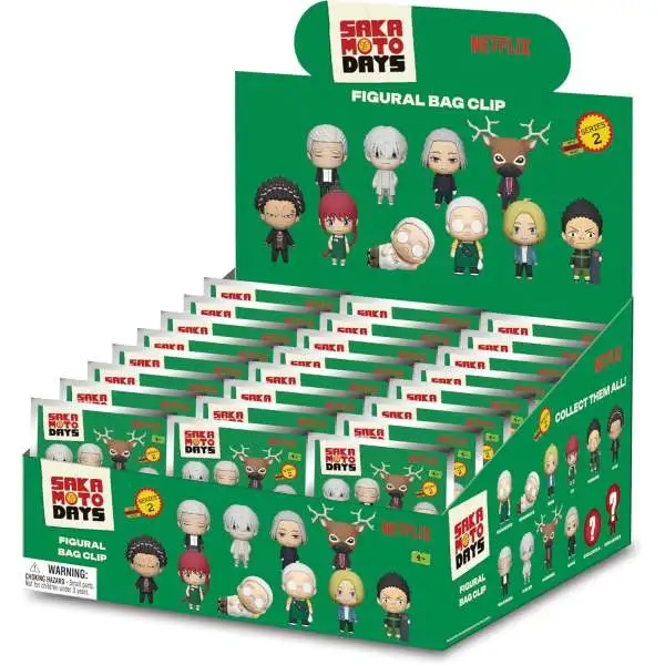 3D Figural Foam Bag Clip Sakamoto Days Series 2 Mystery Box [24 Packs]