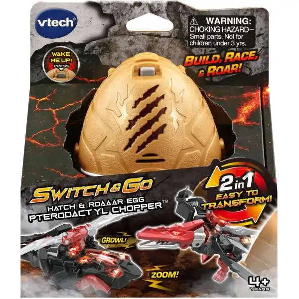 Switch & Go Hatch & Roaaar Egg Pterodactyl Chopper Figure