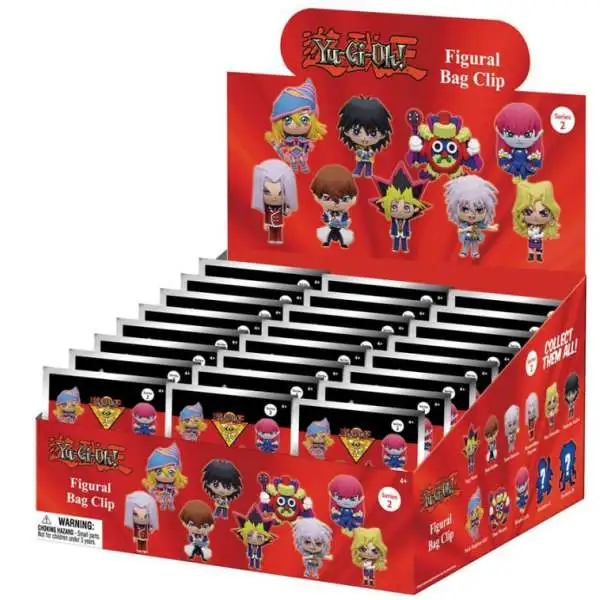 3D Figural Foam Bag Clip YuGiOh Series 2 2-Inch Mystery Box [24 Packs] (Pre-Order ships May)