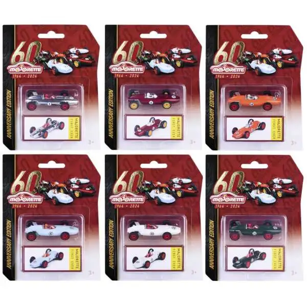 60th Anniversary Anniversary Edition Majorette First Ever Diecast Car Set [6 Diecast Cars]
