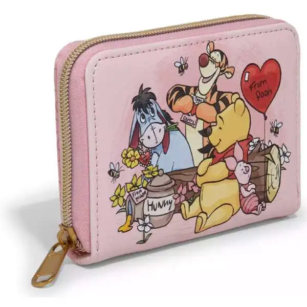 Disney Valentine's Day Winnie The Pooh Mini Zipper Wallet