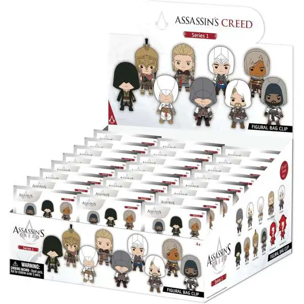 3D Figural Foam Bag Clip Assassin's Creed Series 1 Mystery Box [24 Packs]