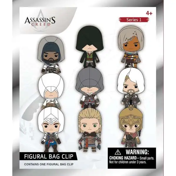 3D Figural Foam Bag Clip Assassin's Creed Series 1 Mystery Pack [1 RANDOM Figure]