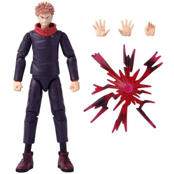 Jujutsu Kaisen Anime Heroes Yuji Itadori Action Figure [Black Flash Version]