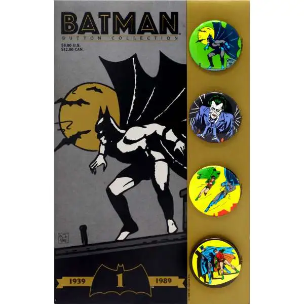 DC Batman 50th Anniversary Button Set [Version 1]