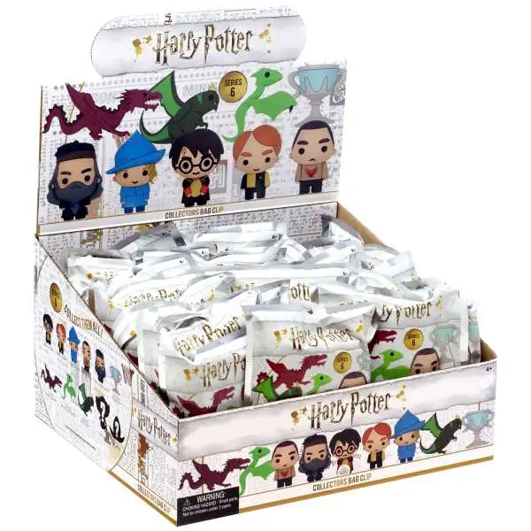 3D Figural Foam Bag Clip Harry Potter Series 6 Mystery Box [24 Packs]