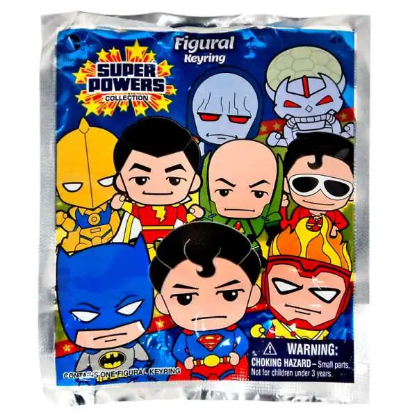 DC 3D Figural Keyring Superpowers Mystery Pack [1 RANDOM Figure]