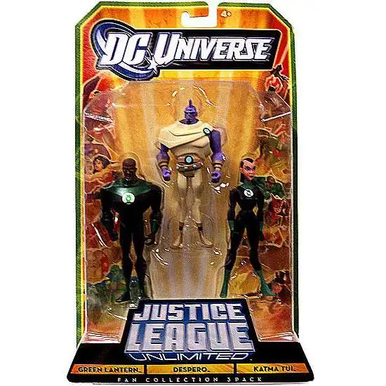 DC Universe Justice League Unlimited Fan Collection Green Lantern, Despero & Katma Tui Action Figures