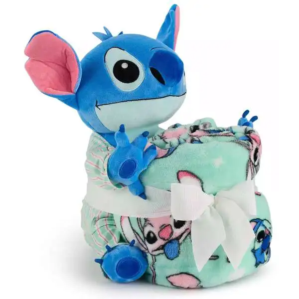 Disney Lilo & Stitch Stitch in Pajamas Exclusive 13-Inch Pillow Buddy & Throw Blanket