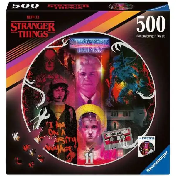 Stranger Things Eleven Round Puzzle [500 Pieces]