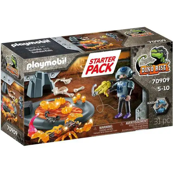 Playmobil Dino Rise Fire Scorpion Starter Pack #70909