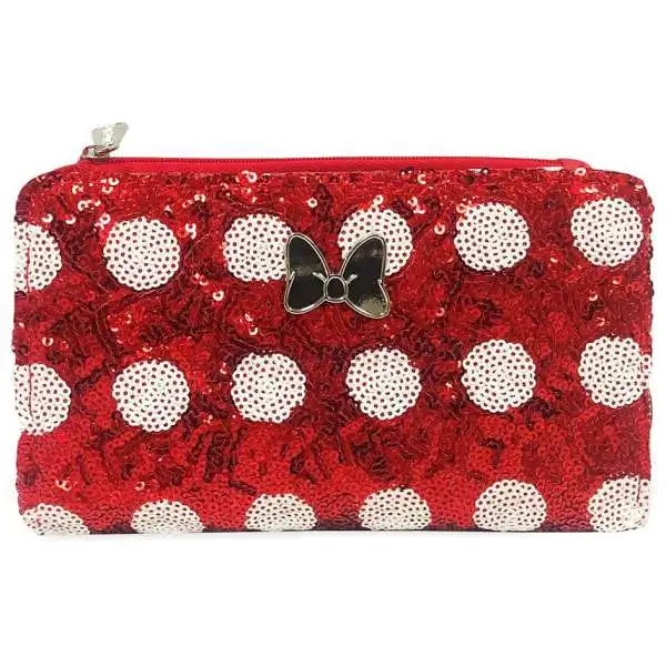 Disney Minnie Mouse Sequin Bow Exclusive Wallet
