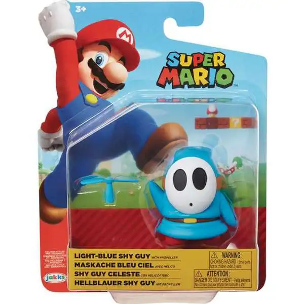 World of Nintendo Wave 19 Light Blue Shy Guy Action Figure [Propeller]